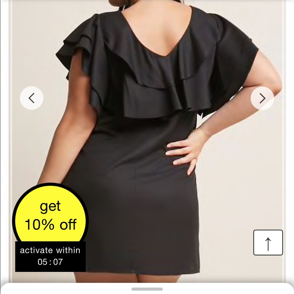 Plus size black dress
